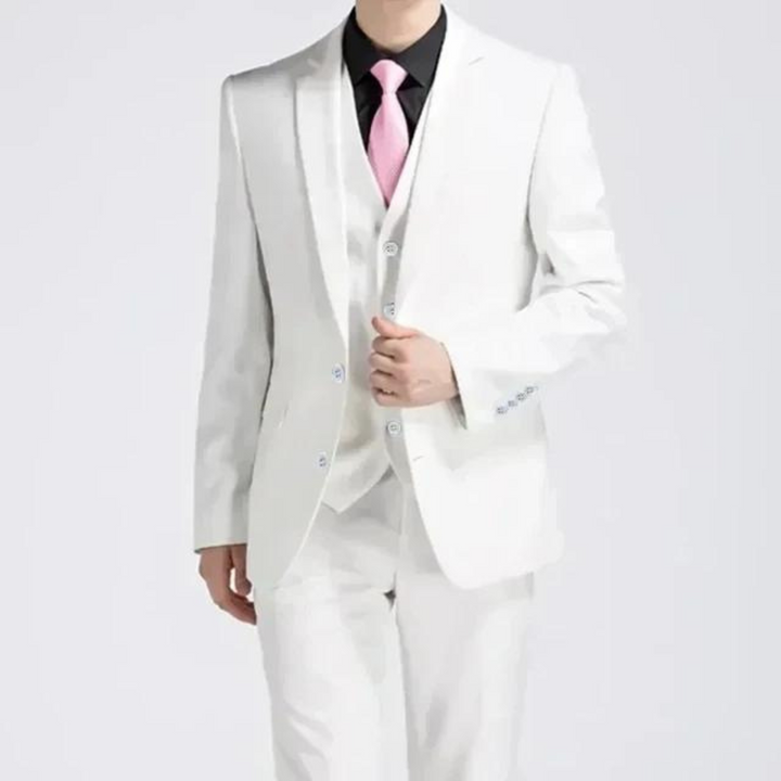Spring men's classic three-piece suit, a timeless choice for formal events and business apparel