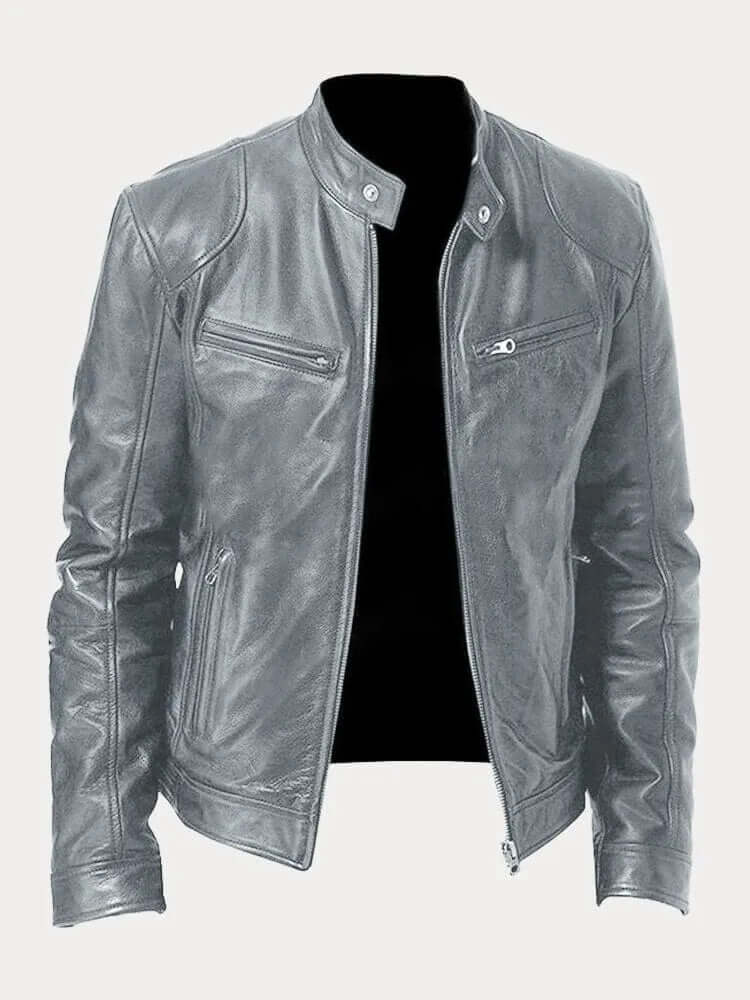 Functional men's zipper jacket. Classic style, durable outerwear for a modern, casual menswear look.
