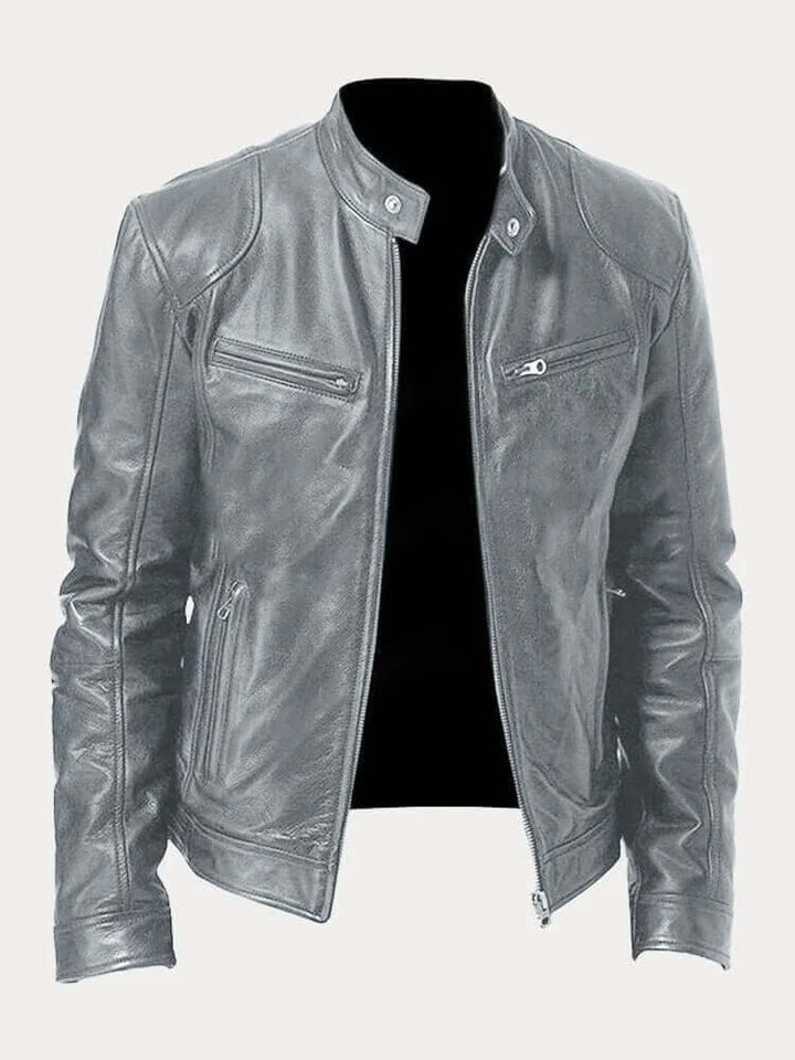 Functional men's zipper jacket. Classic style, durable outerwear for a modern, casual menswear look.