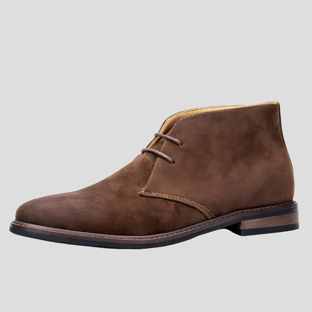 Classic vintage men's desert boots, offering timeless style and durable casual footwear.