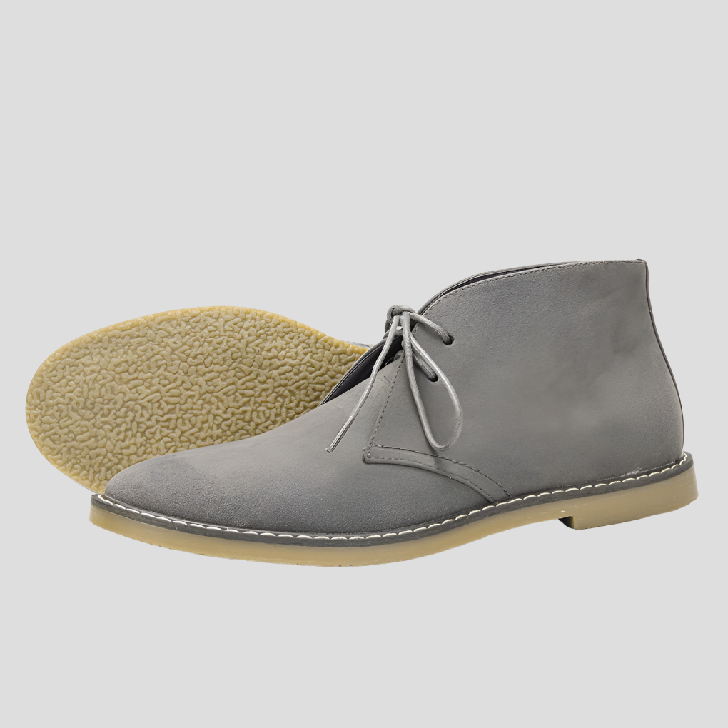 Timeless men's desert boots, classic vintage design with lace-up closure for everyday & smart casual.