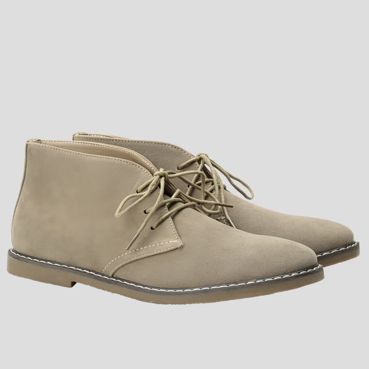 Men's classic desert boots, vintage-style lace-up footwear for timeless smart casual and daily wear.