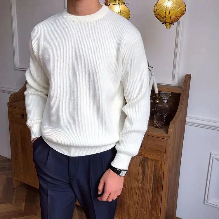 Modern classic men's pullover sweater, comfortable and perfect for everyday fall and winter fashion.