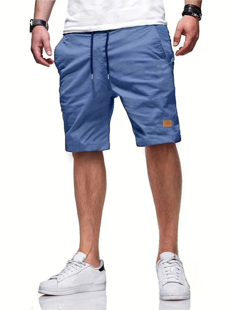 Versatile men's athletic shorts with drawstring waist for active or everyday comfort.