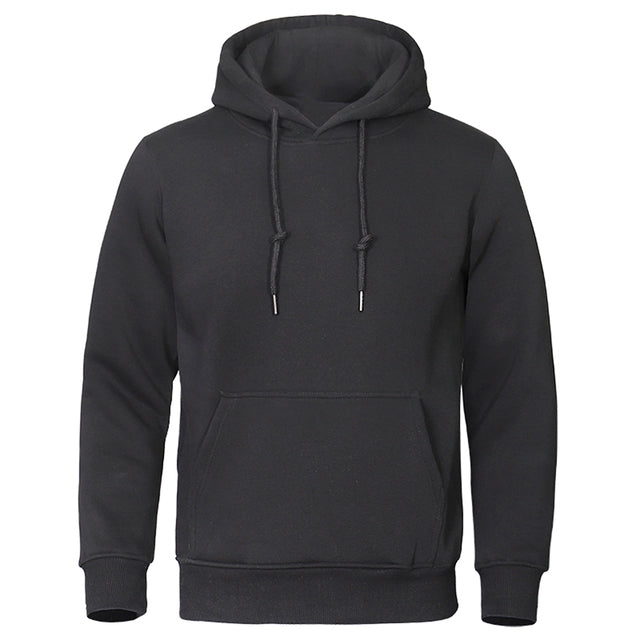 Men's comfortable gray pullover hoodie, perfect for effortless everyday style and casual wear.