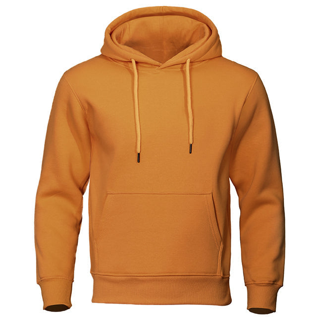 Fashionable men's hooded sweatshirt for streetwear, offering a comfortable and versatile casual look.