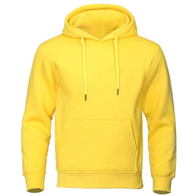 Men's comfortable pullover hoodie, everyday warmth style in black for casual wear.