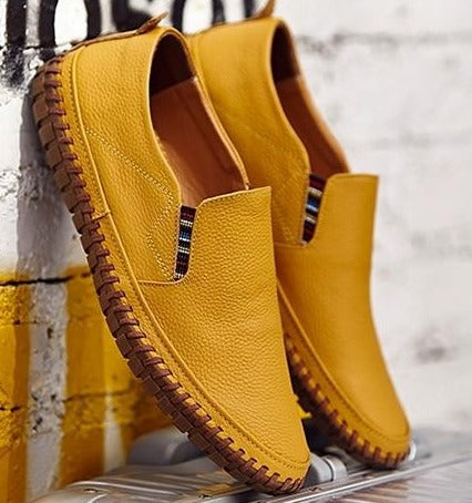 Men's versatile slip-on shoes: stylish, comfortable, and a flexible sole for daily walking.
