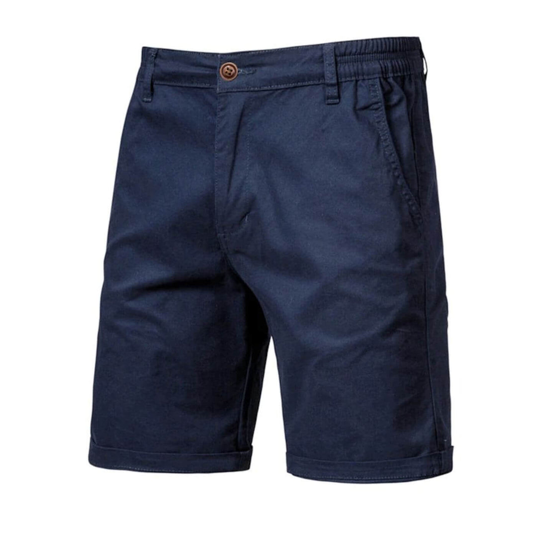 Comfortable men's shorts, chino style with stretch fabric for active lifestyles.