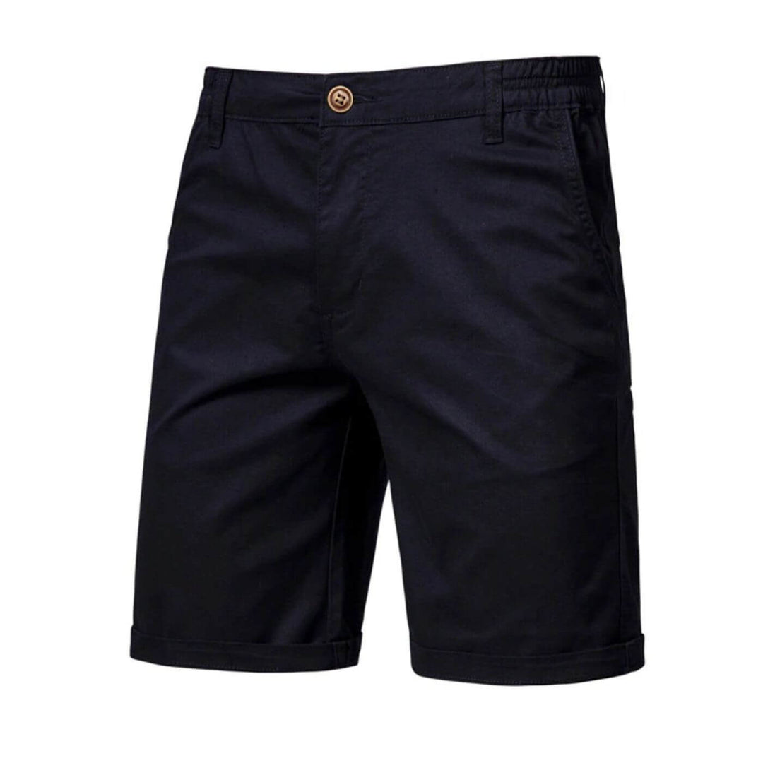 Men's apparel: stretch chino shorts, offering comfort and style for summer days.