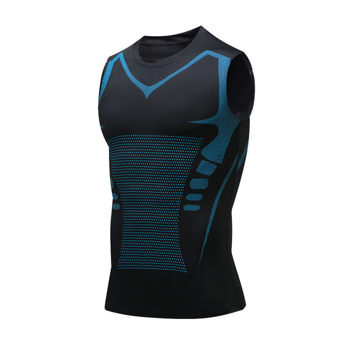 Men's compression tank top, supportive & comfortable, ideal for activewear, fitness, and athletic base layer.