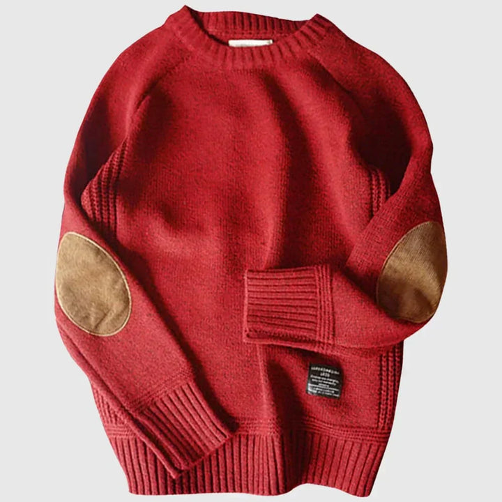 Classic men's knitwear sweater with alpine pattern, perfect for staying warm in winter.