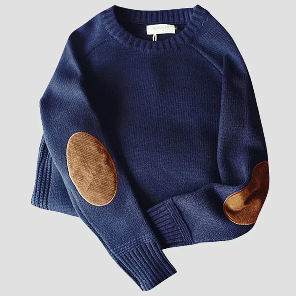 Men's winter fashion knit sweater, showcasing a cozy alpine style and wool blend material.