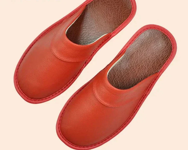 Premium men's arch support slippers in a neutral tone, featuring non-slip grip for indoor comfort.