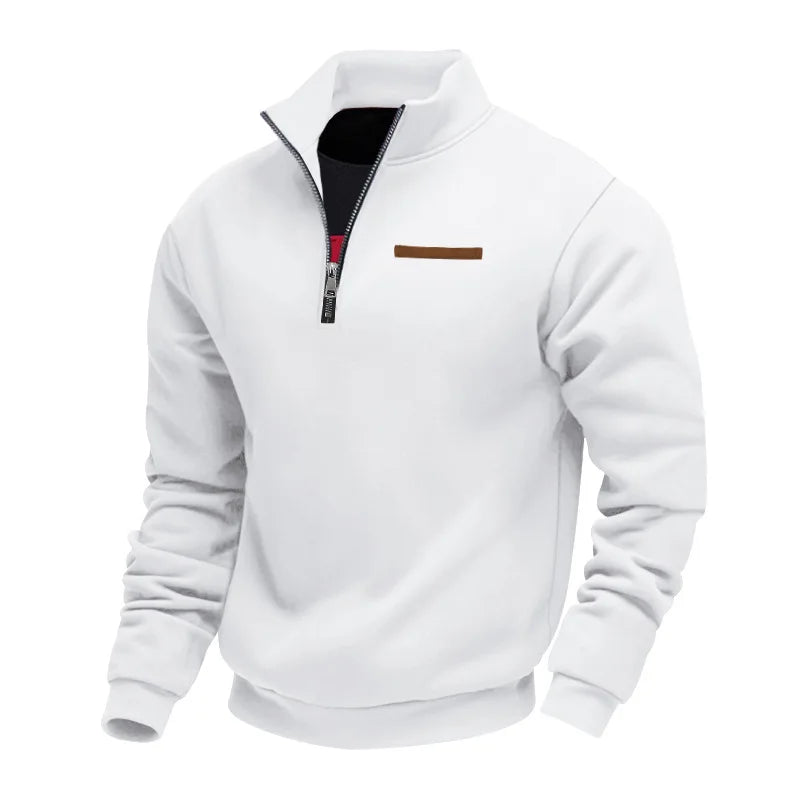 Men's cozy fleece pullover sweatshirt in various colors, essential winter apparel