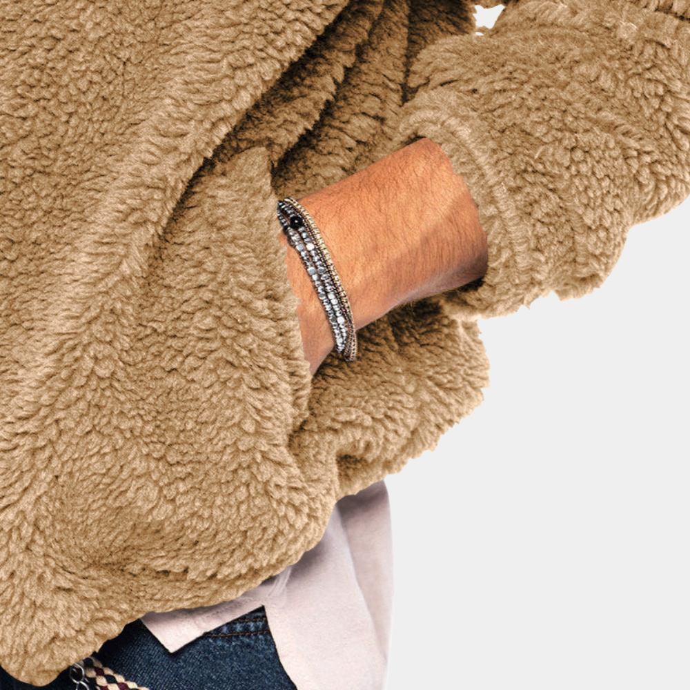 Stay warm & cozy in this men's hooded winter jacket, essential for outdoor activities and cold weather.