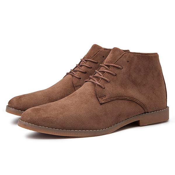Supportive men's ankle boots, durable lace-up design for everyday comfort. Perfect for fall/winter.