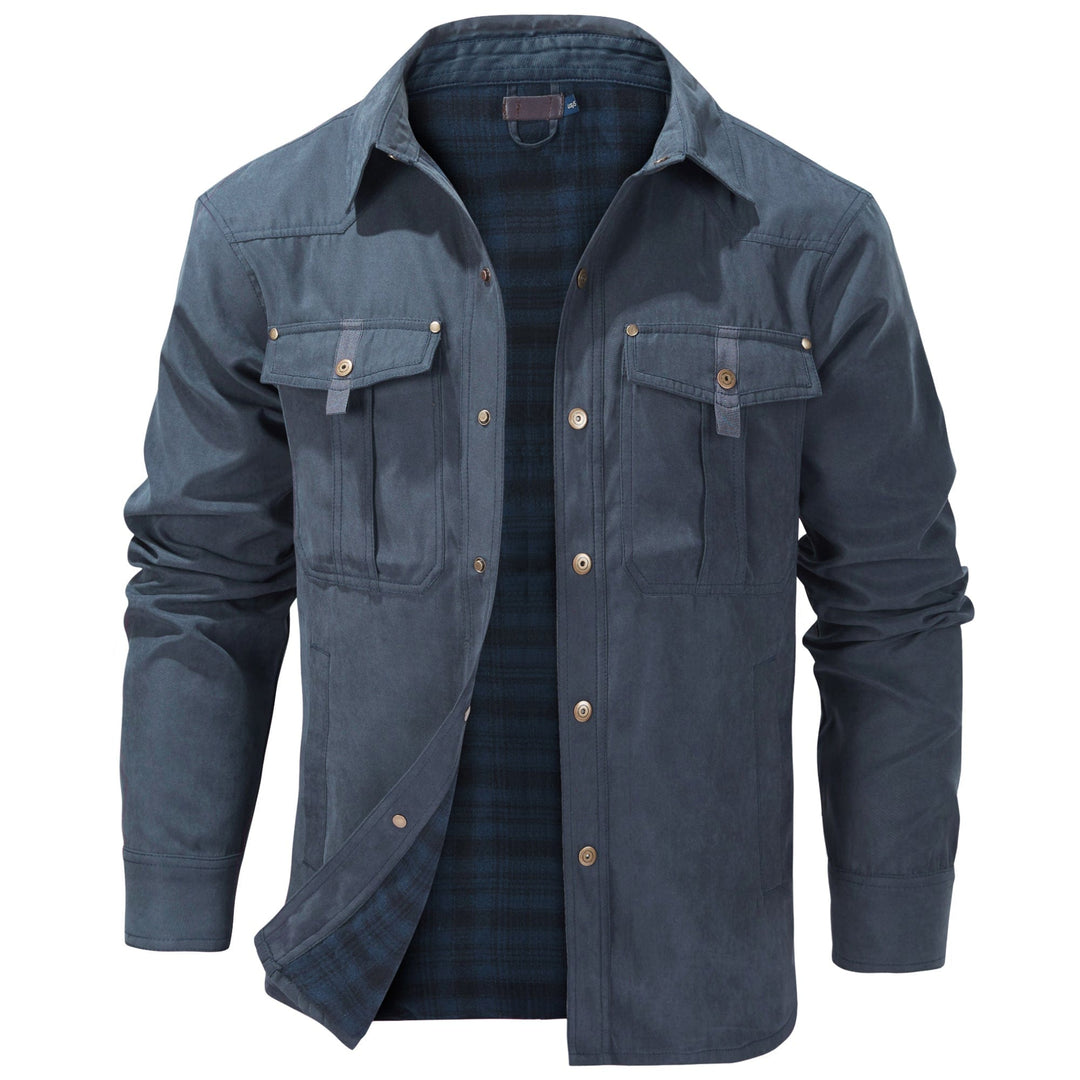 Reliable men's casual jacket, durable outerwear for everyday use in cold weather.