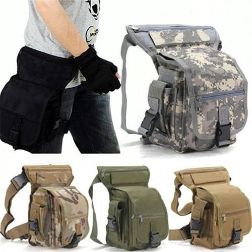 Durable men's tactical drop leg bag, water-resistant, perfect multi-pocket utility for daily carry & travel.