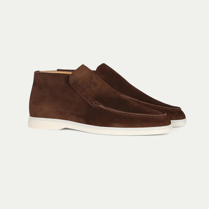 Men's effortless slip-on shoes; comfortable, casual, moc toe loafers for everyday style.