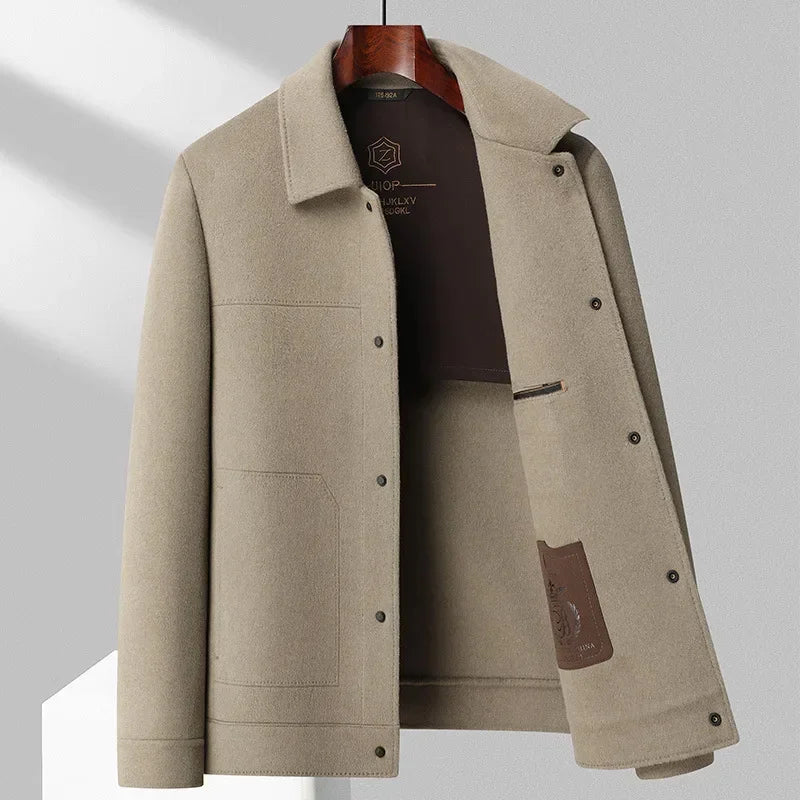 Men's elegant classic everyday jacket, versatile for smart casual & business wear. Ideal fall/winter fashion.