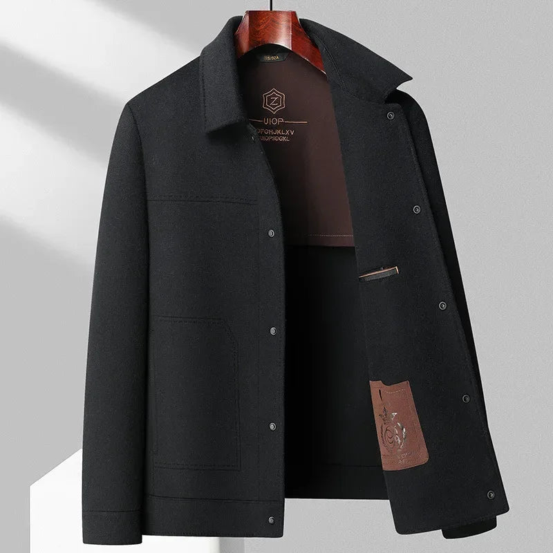 Smart men's versatile jacket for business casual, fall, and winter fashion. Classic & elegant everyday style.