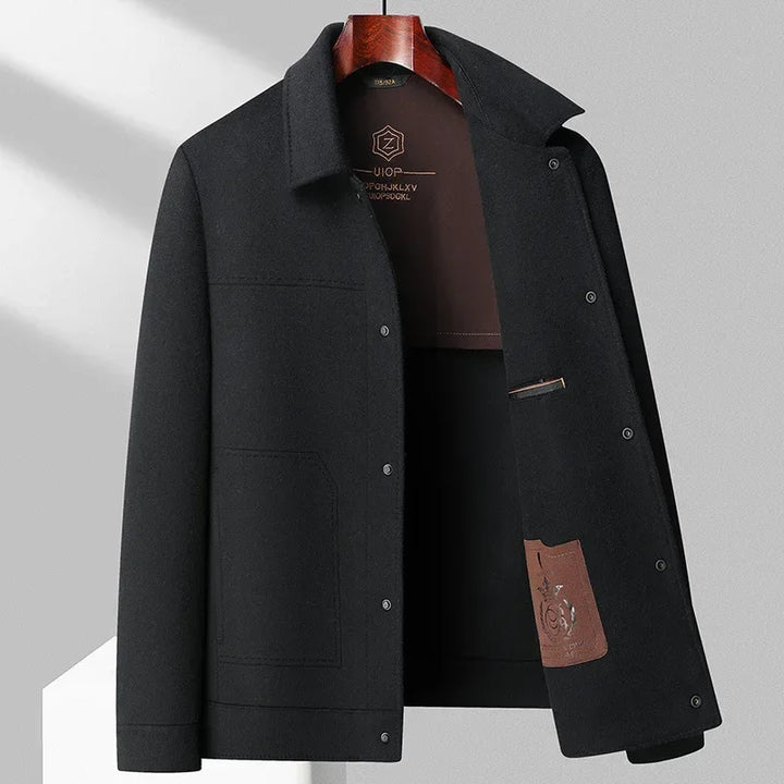Smart men's versatile jacket for business casual, fall, and winter fashion. Classic & elegant everyday style.