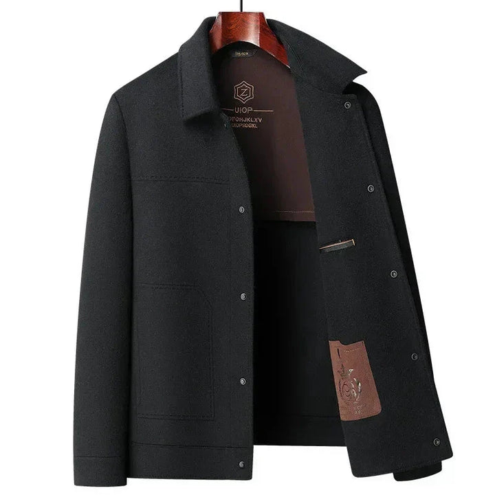 Men's elegant business casual jacket. Classic style, perfect versatile outerwear for fall & winter everyday fashion.