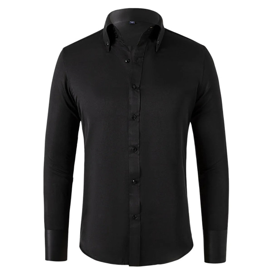 Versatile men's formal button-up shirt, sleek design, perfect for professional & business occasions.