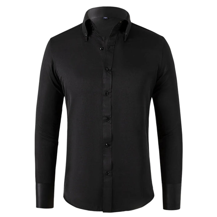 Versatile men's formal button-up shirt, sleek design, perfect for professional & business occasions.