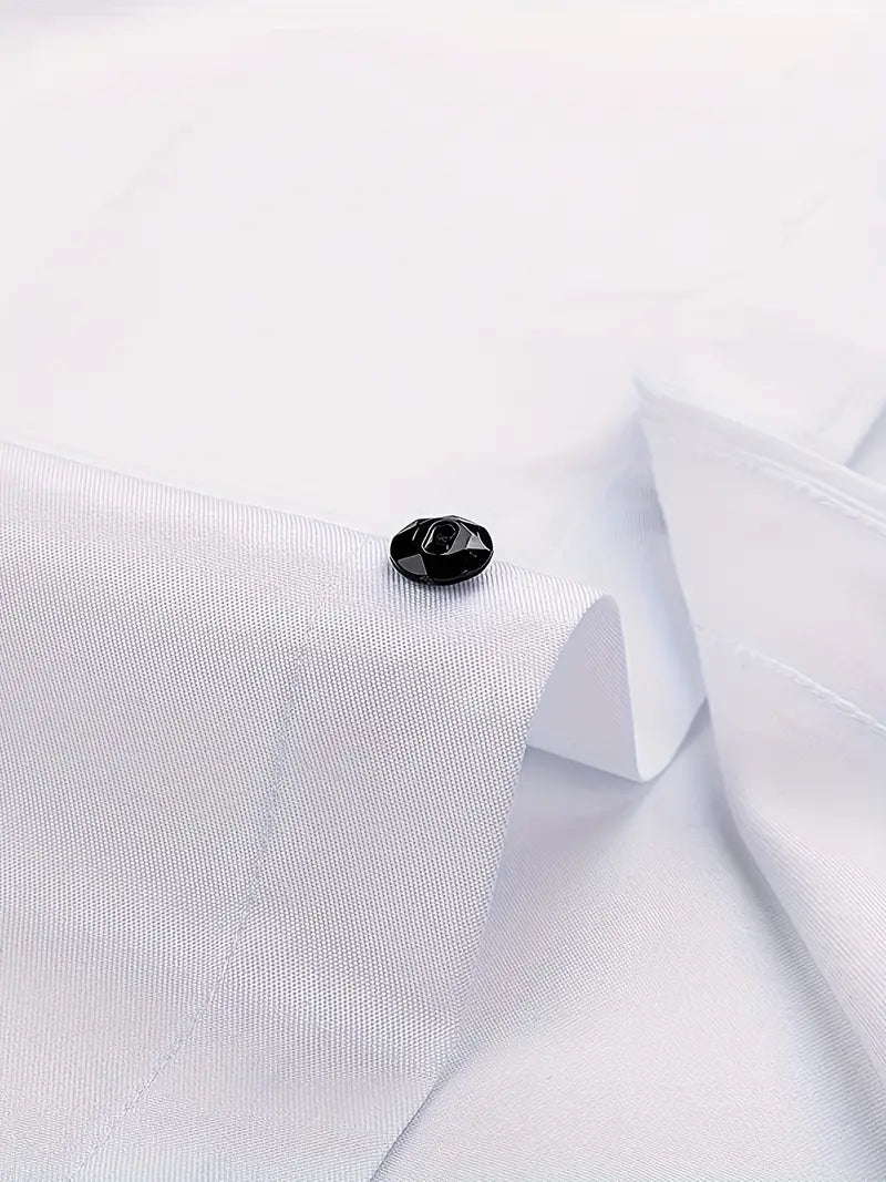 Easy care men's dress shirt, professional and versatile, perfect for business and formal wear.
