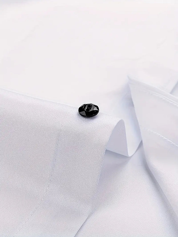 Easy care men's dress shirt, professional and versatile, perfect for business and formal wear.