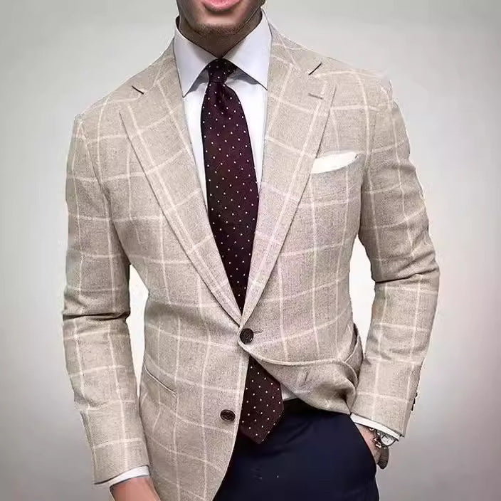 Lightweight men's slim fit blazer in a versatile style, ideal for smart casual outfits & everyday wear.