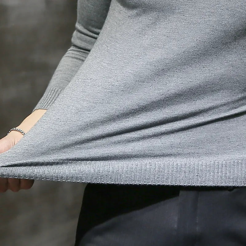 Stylish men's turtleneck sweater, a versatile piece for elegant layering.