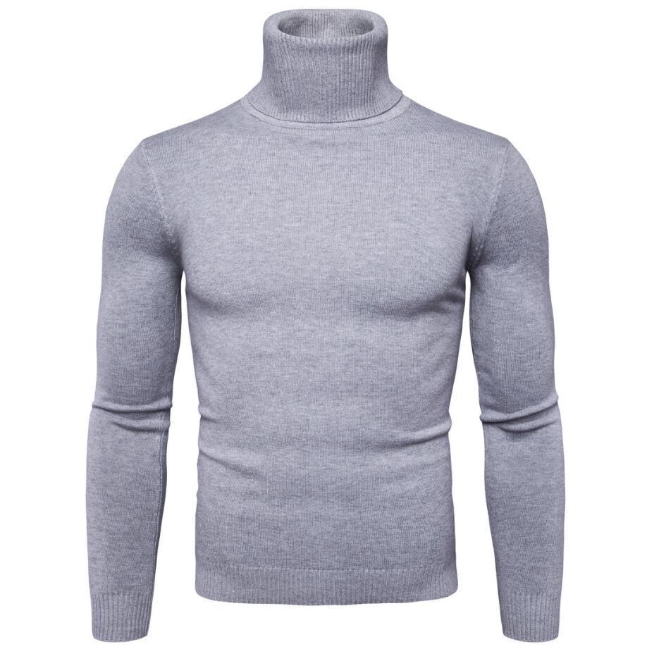 Cozy men's turtleneck sweater, essential for winter comfort & elegant look.