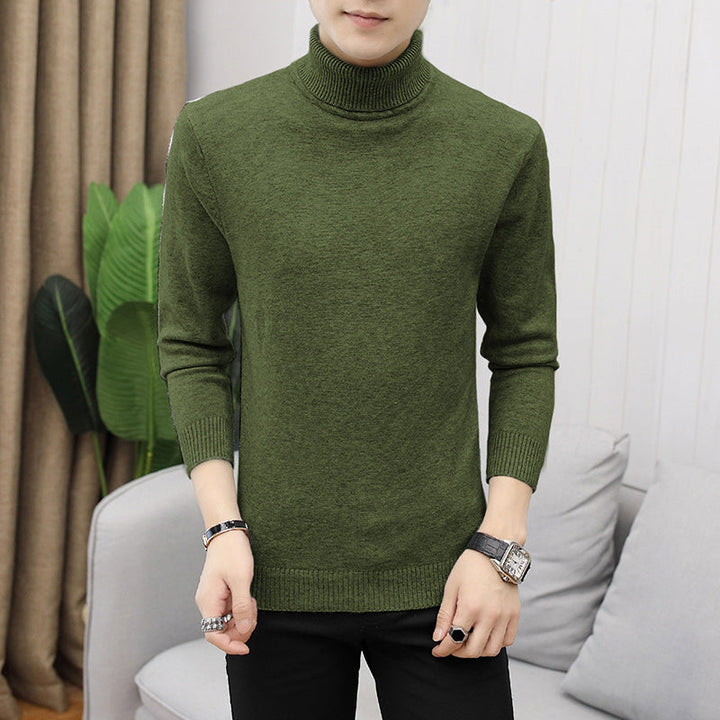 Cozy men's turtleneck sweater for sophisticated casual or layering.