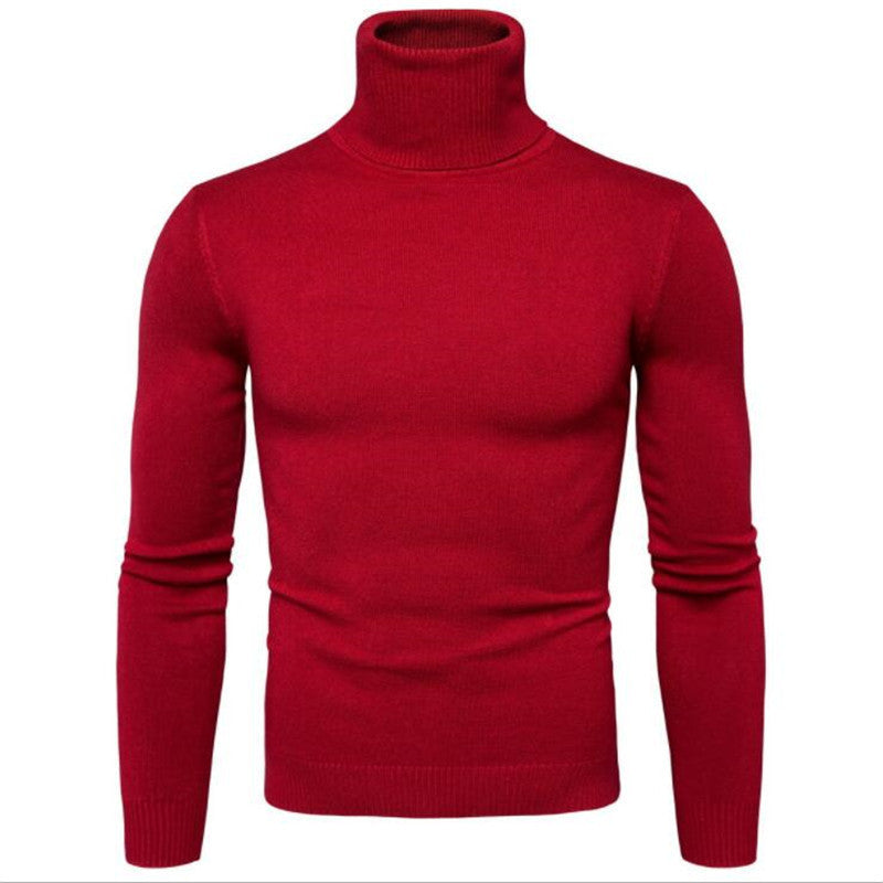 Men's comfort turtleneck sweater, a versatile choice for office & casual.