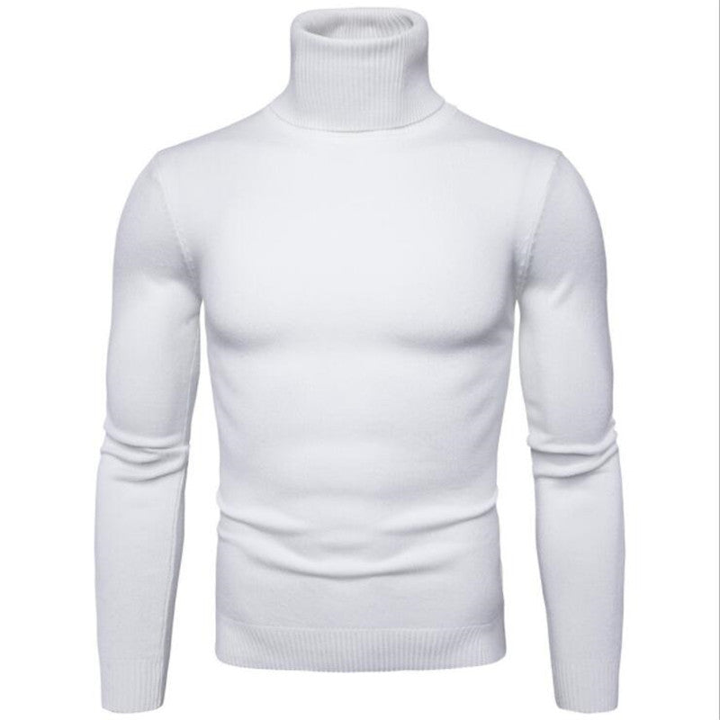 Refined men's turtleneck, bringing warmth and sophistication to winter attire.