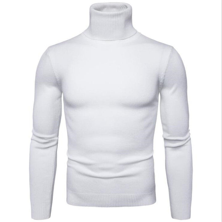 Refined men's turtleneck, bringing warmth and sophistication to winter attire.