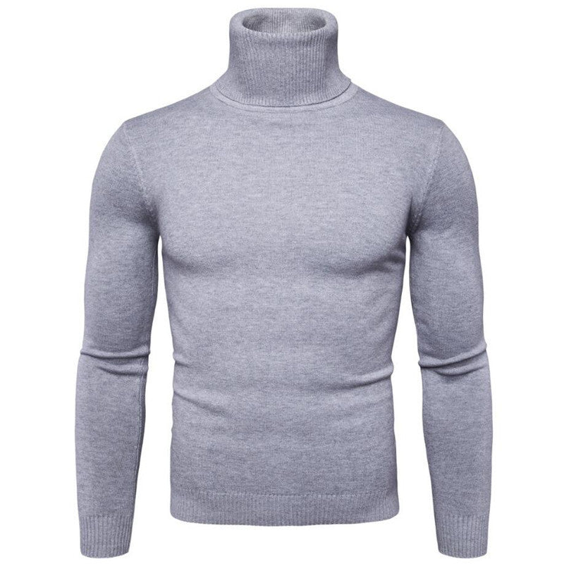 Men's versatile turtleneck sweater, merging cozy comfort with chic elegance.