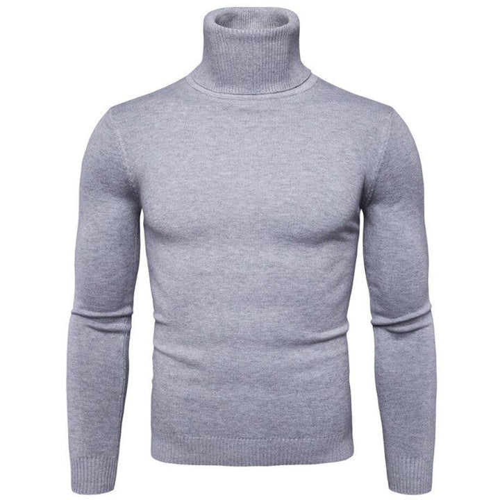 Men's versatile turtleneck sweater, merging cozy comfort with chic elegance.