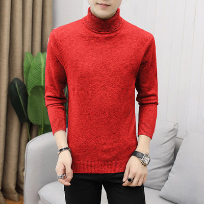 Chic men's turtleneck sweater, ideal for elegant winter fashion and warmth.