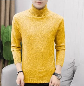 Men's cozy turtleneck sweater, a staple for stylish winter fashion.