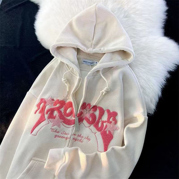 Stylish men's long sleeve hooded pullover. Embroidered for everyday comfort & modern casual fashion.