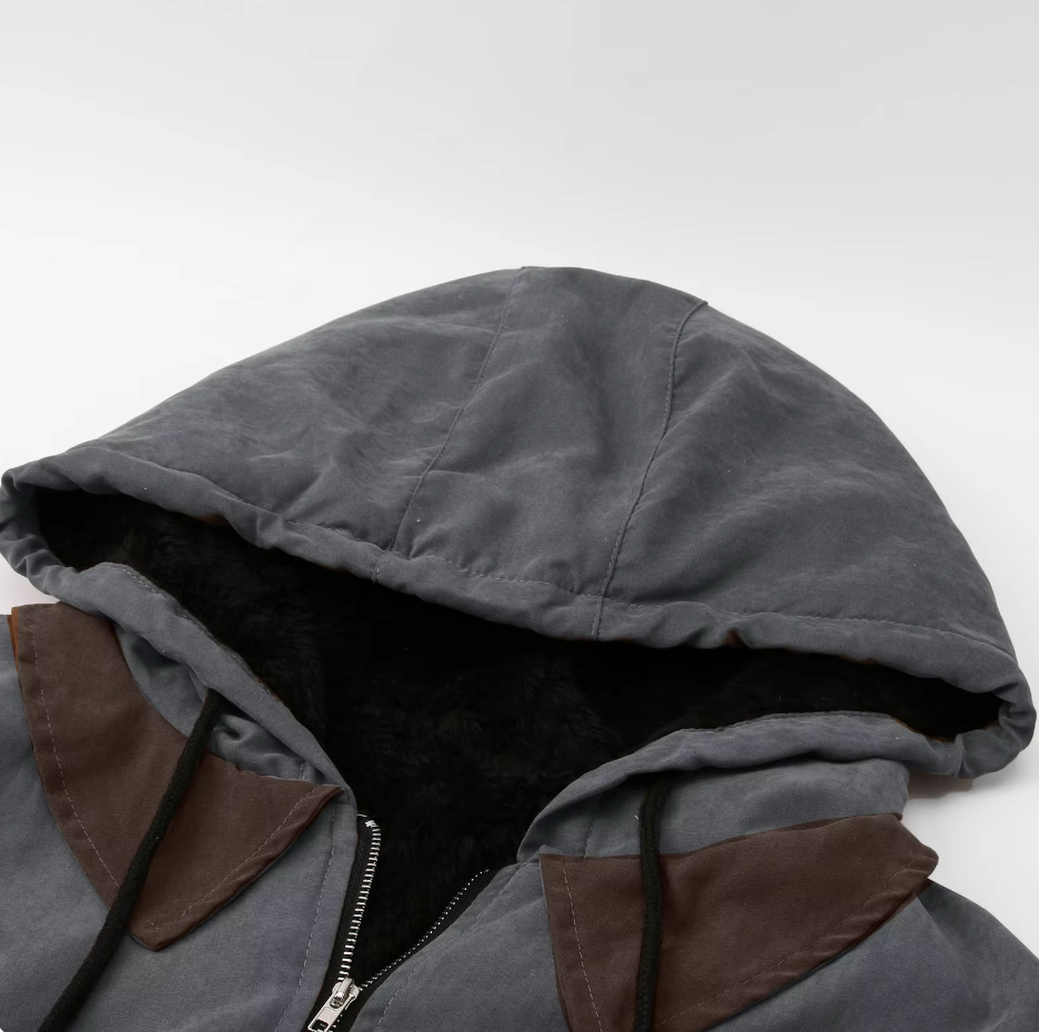 Men's versatile hooded zip-up jacket for casual outerwear. Provides everyday comfort & is great for layering.