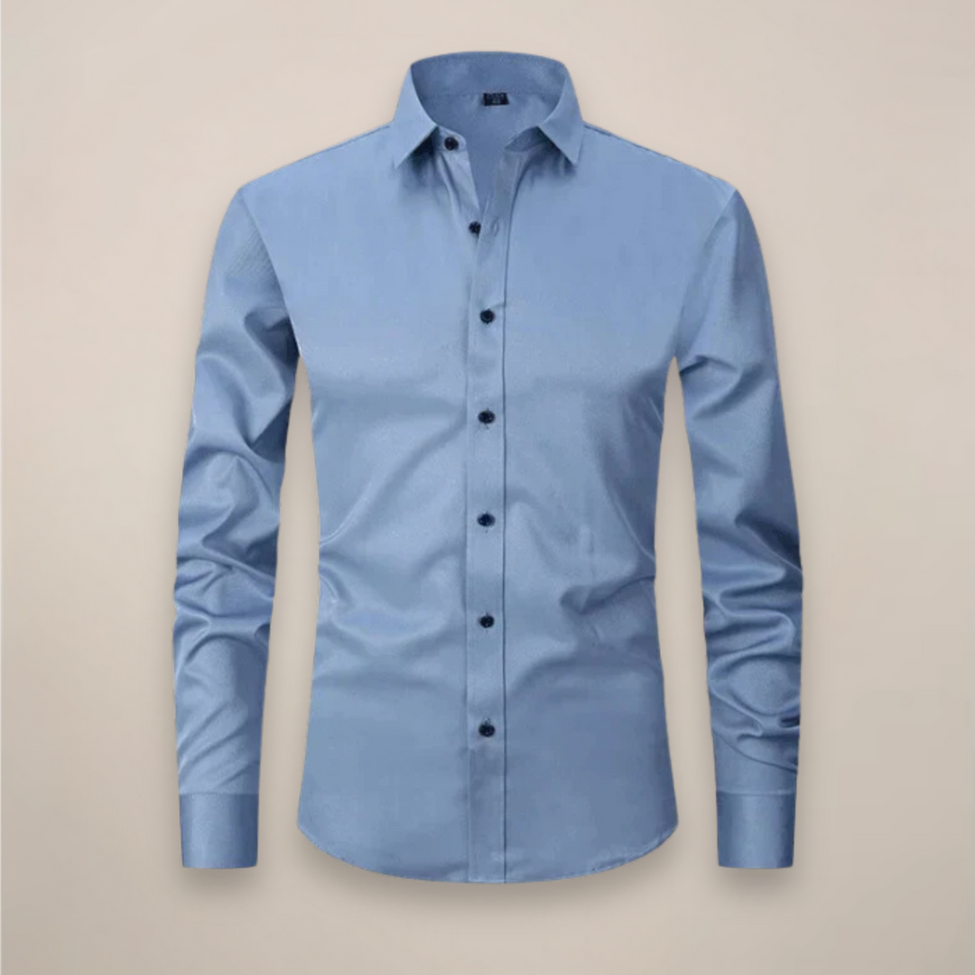 Long sleeve men's tailored spring shirt, ideal for various settings, mensapparel