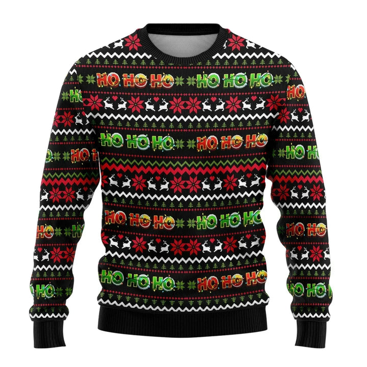 Comfortable men's long sleeve holiday top, featuring a cheerful snowman print