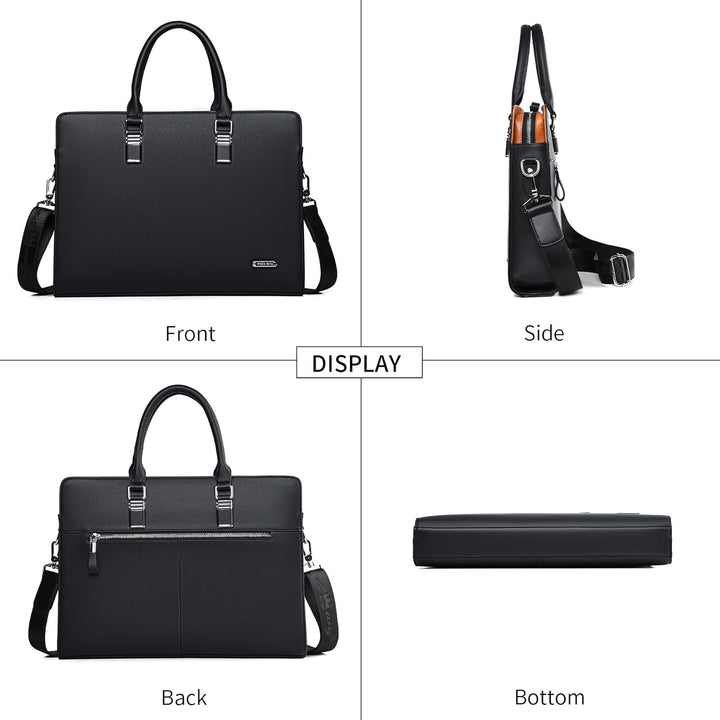 Elegant men's genuine leather briefcase, perfect for the modern business professional.