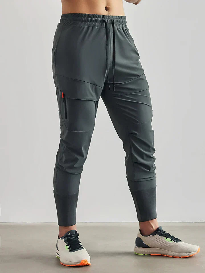 Versatile Men's Gerald gray jogger pants, comfortable, activewear, lounge wear, modern fit, everyday casual pants.