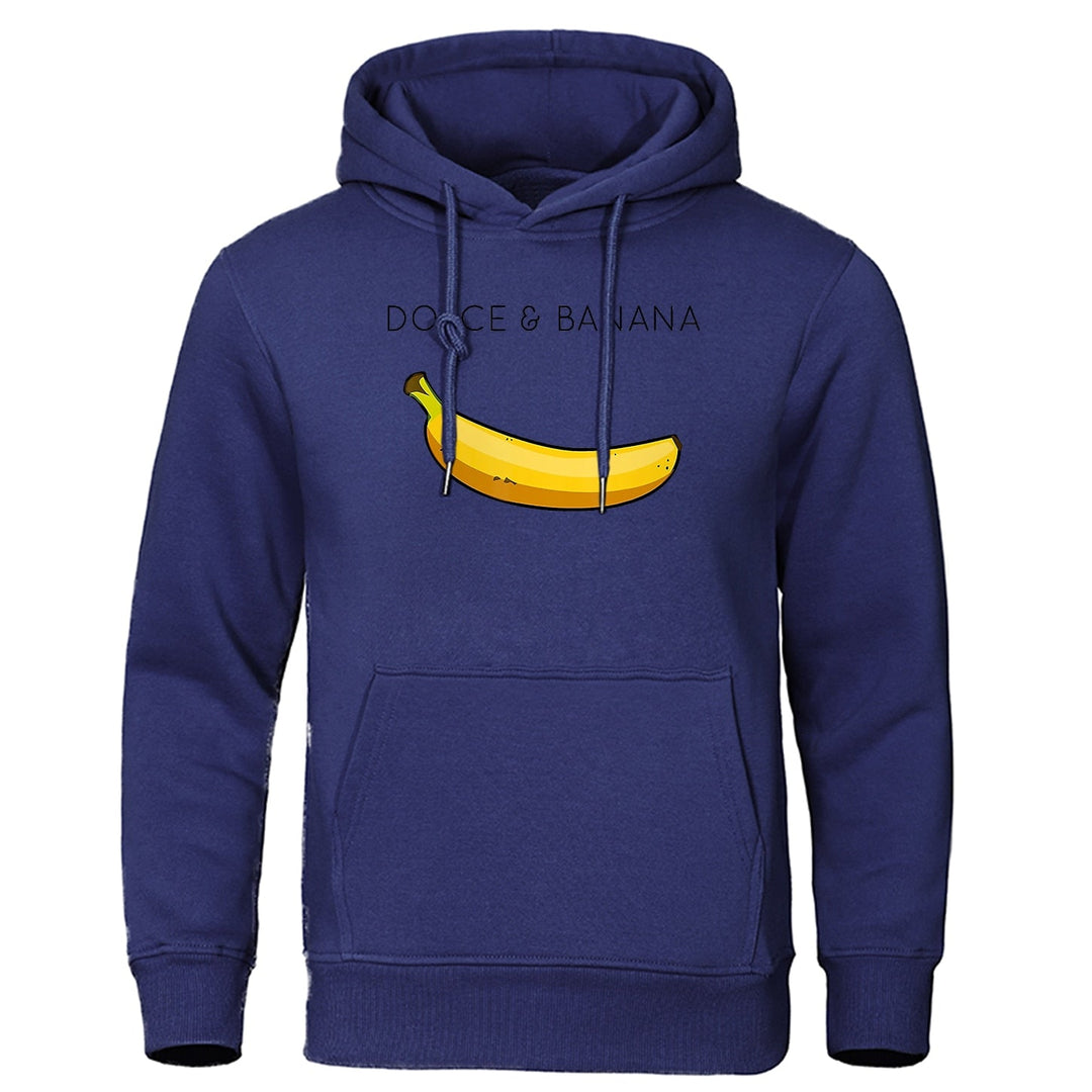 Stylish men's hooded top with graphic print, a comfortable long sleeve pullover for everyday casual fashion.